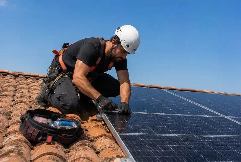 Maintenance et monitoring de panneaux solaires à Saint-André-d'Huiriat