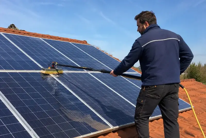 Nettoyage et entretien de panneaux solaires à Saint-André-d'Huiriat