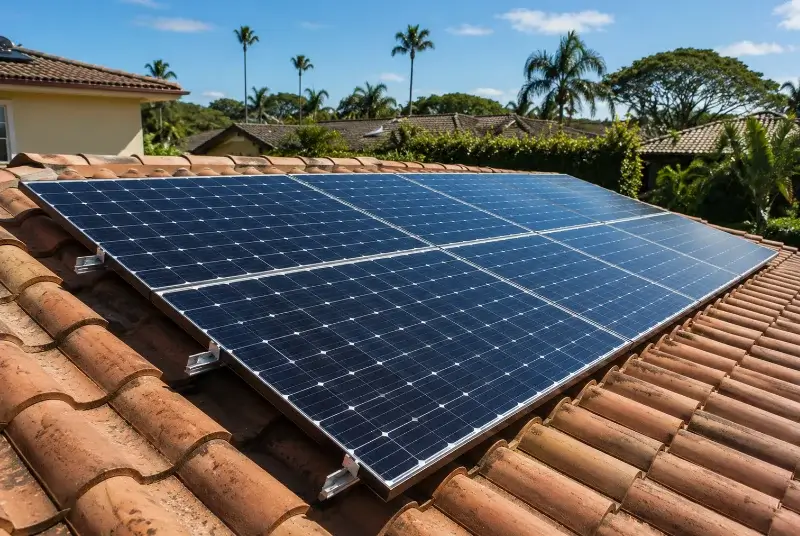 Installation de panneaux solaires à Saint-André-d'Huiriat